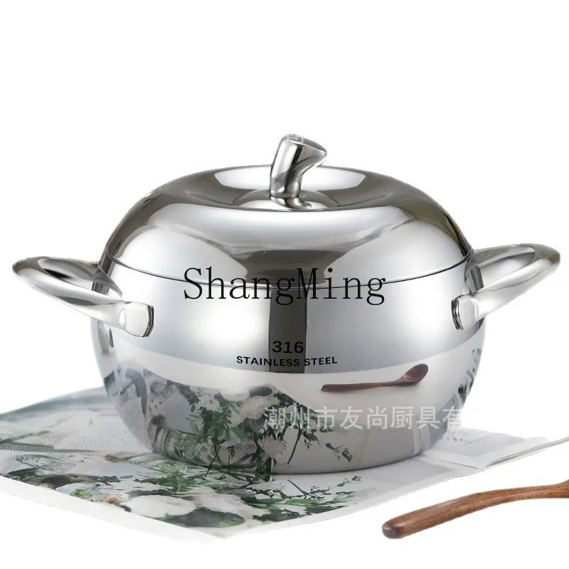 DSA soup pot Five-layer steel stainless steel uncoated micro-pressure saucepan One pot crock pot soup
