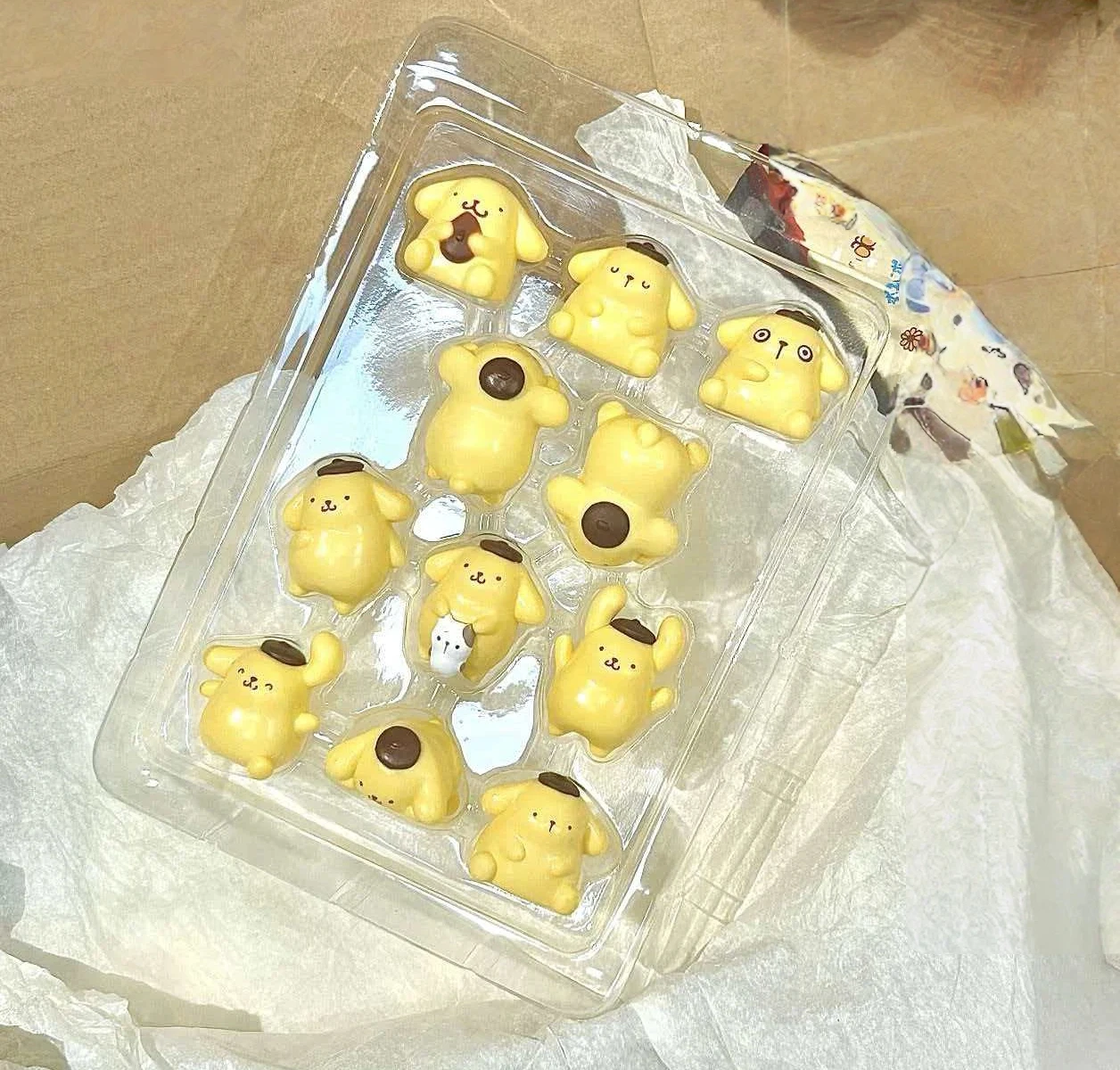 

New Products In Stock Cute Pudding Dog Figurines Layered Music Layered Blind Boxes Desktop Decorations Birthday Gift Sets