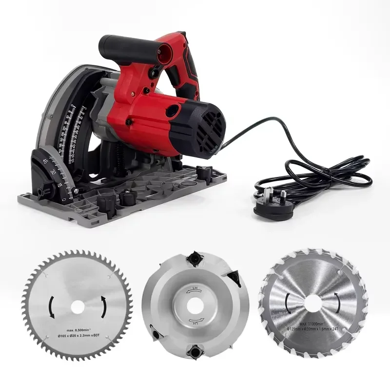 Hante 1200W Electric Track Saw Portable Power Tool for Big Wood Cutting High Efficiency Precision Guide Rail Circular Saw