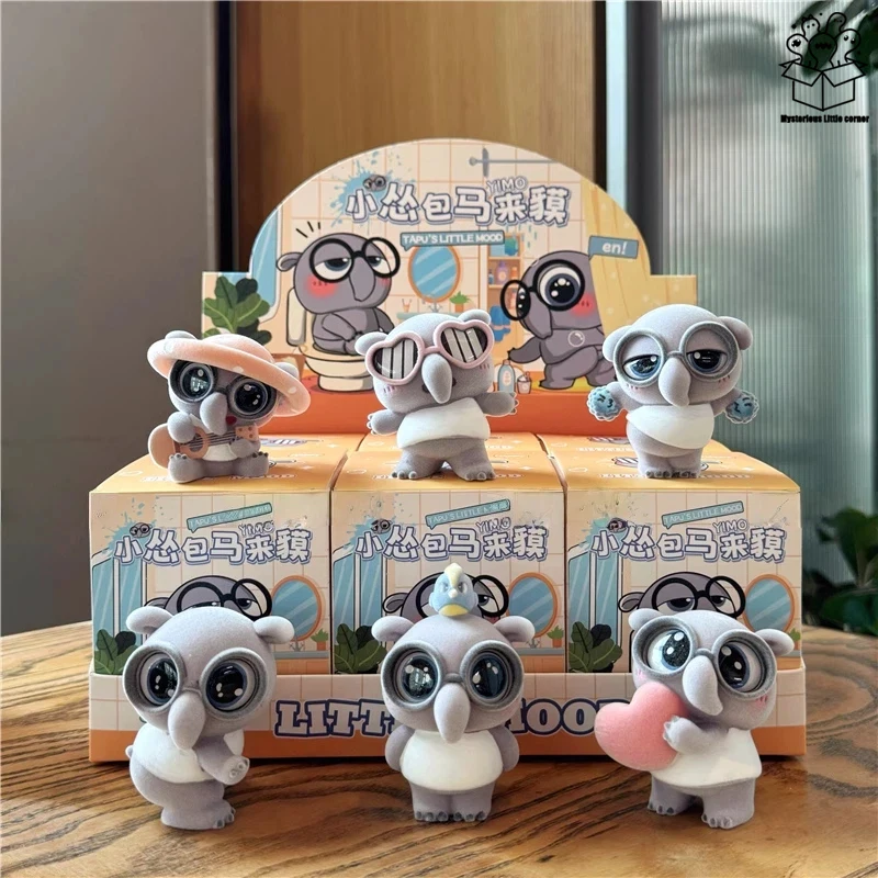 

Фигурки с изображением персонажа из мультфильма, милые флокированные стильные украшения для офисного стола, подарки-сюрпризы, модные коллекционные предметы