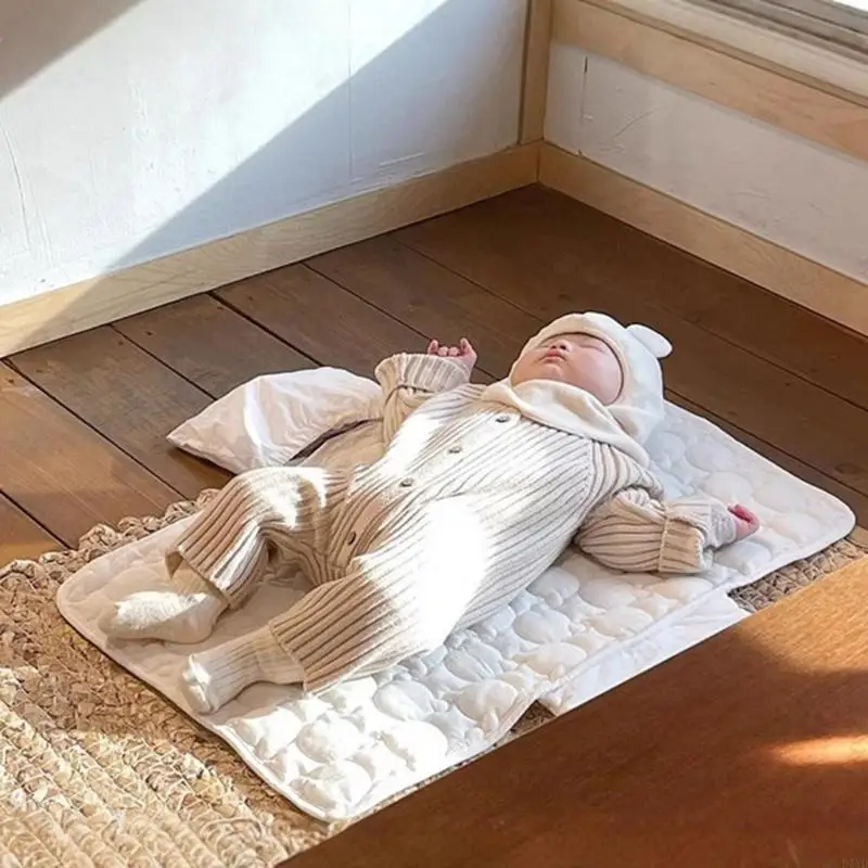 Alfombrilla compacta para pañales bebé D7YD, almohadilla orina reutilizable para bebés con absorbencia para recién nacidos