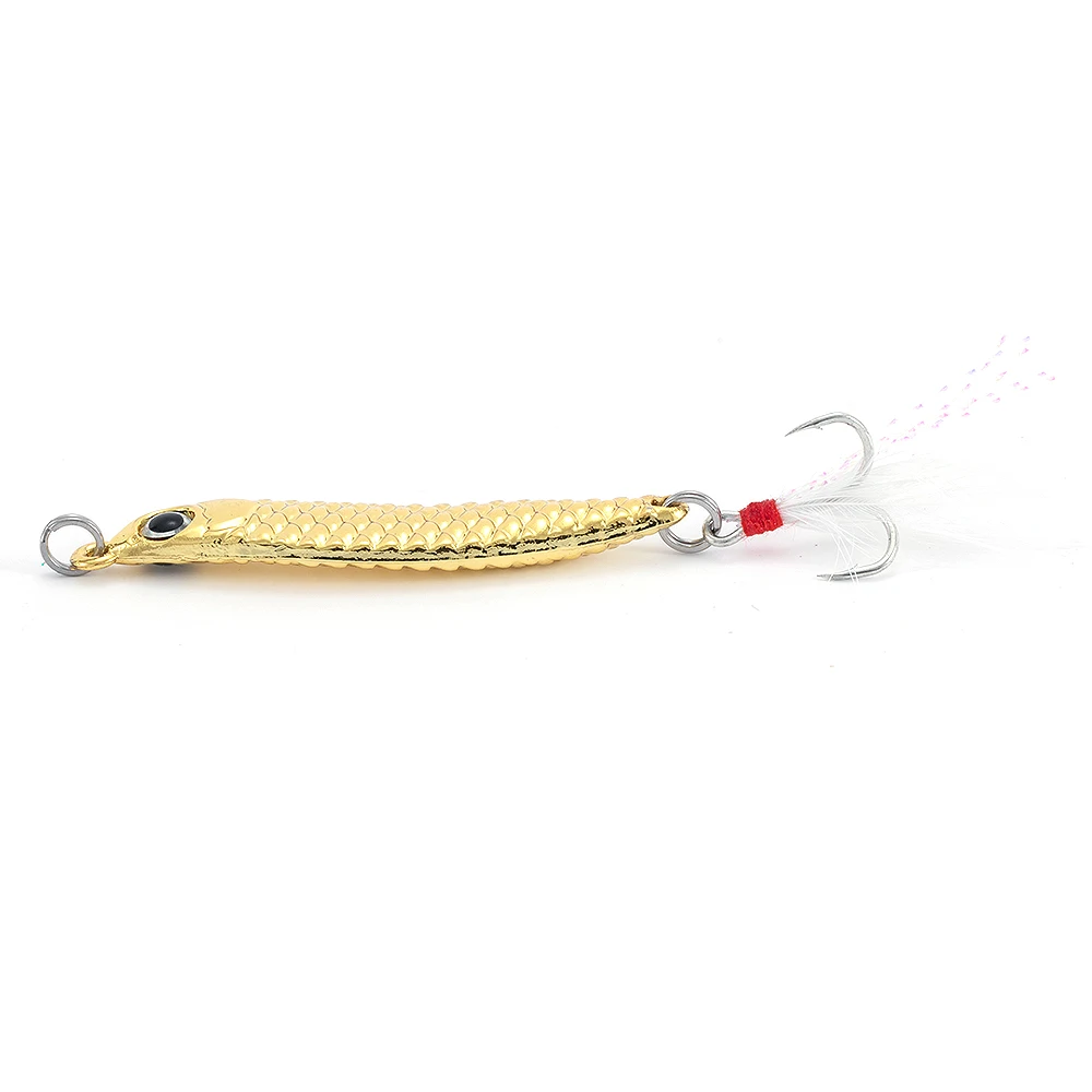 HYBOLAN Metal VIB Lures Fishing Hard Bait Artificial Bait Strong vivid Vibrations Spinners Spoon Lure for Bass Pike Perch Tackle