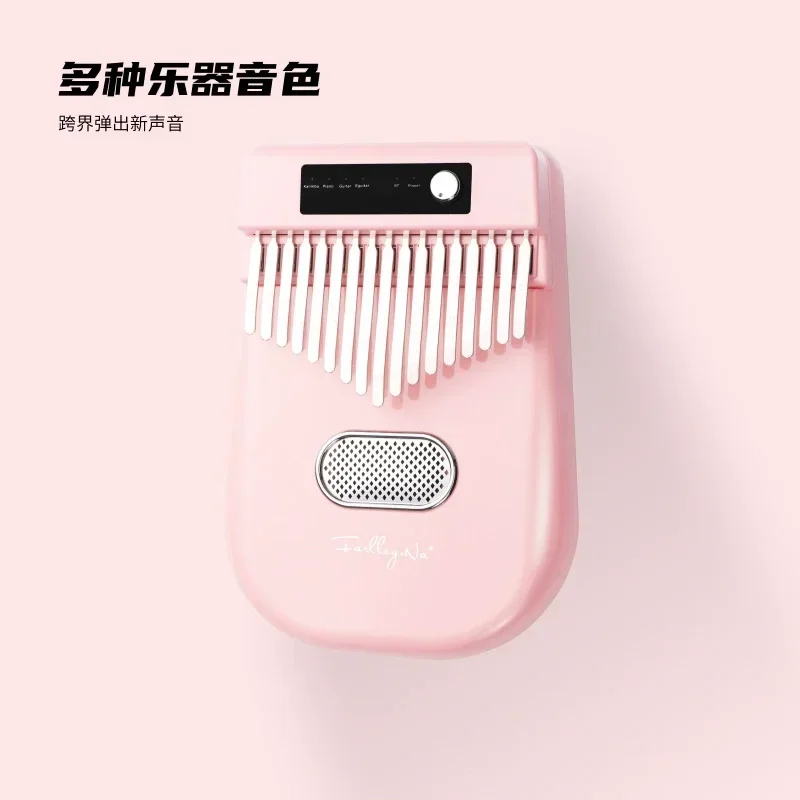 Atacado 17 teclas Bluetooth Kalimba Gold Chromatic Piano de polegar elétrico com recursos digitais