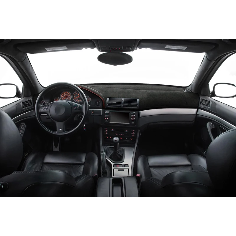 Custom in Alcantara Car Dashboard Cover for BMW 5 Series E60 E61 2002 DIY Auto Mat Shade Pad Interior Accessories Car-styling