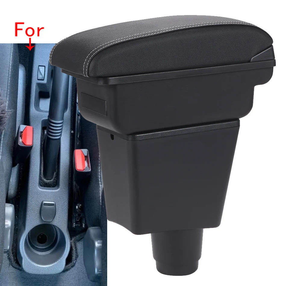 For Renault Logan 2 Armrest For Dacia Logan 2 dokker Renault Sandero 2 Car Armrest Box Interior Retrofit Accessories Storage Box