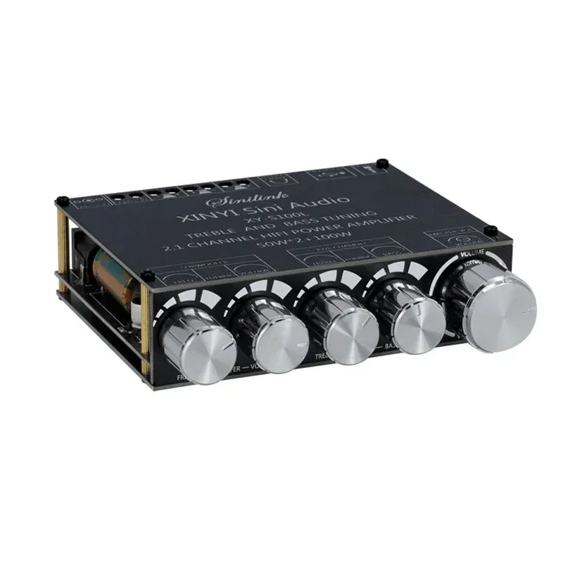 XY-S100L 2.1  100W-50w channel Bluetooth audio power amplifier module high and low bass subwoofer