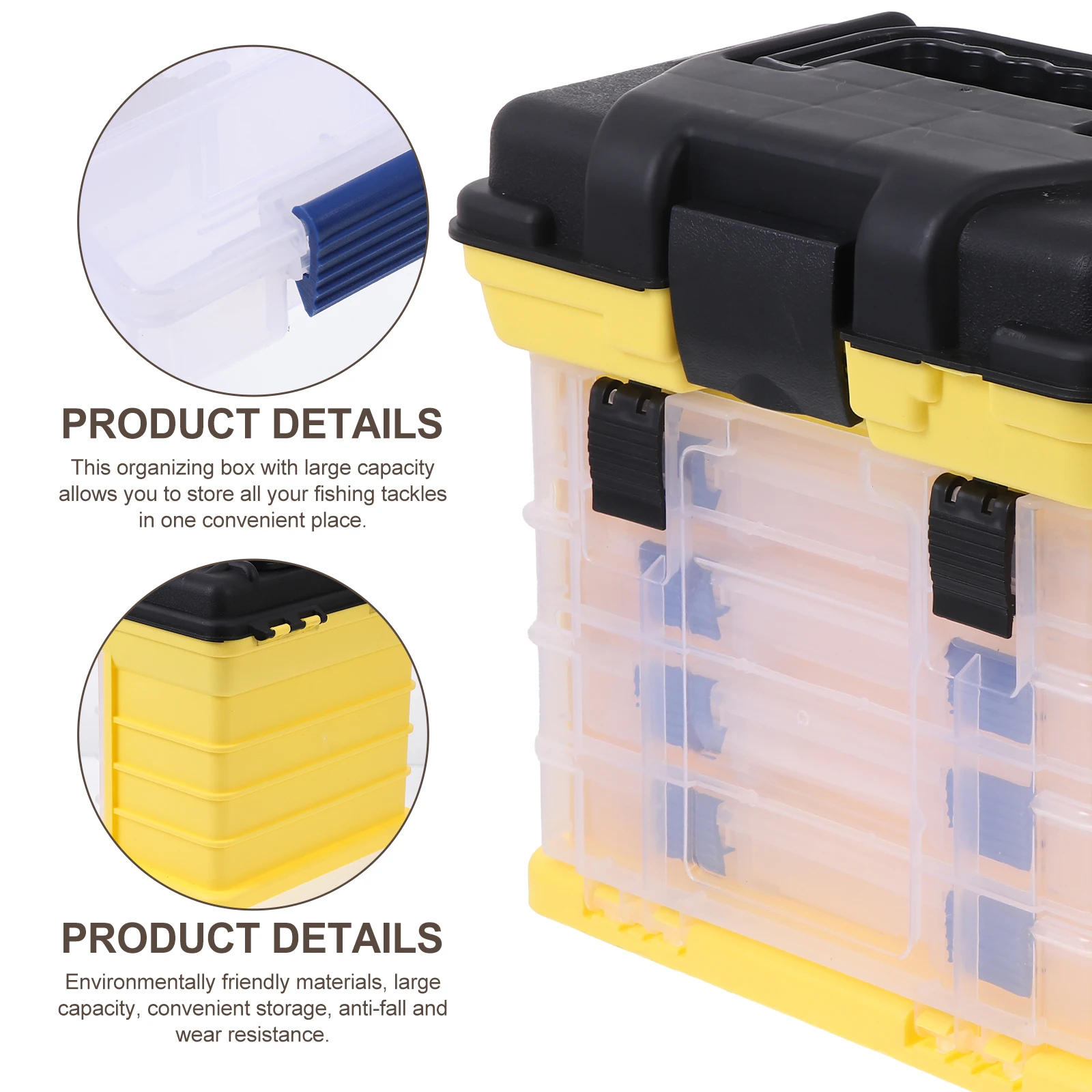 

Multifunctional Bait Box Fishing Lure Storage Case Plastic Boxes Tackle Containers Carry Accessory