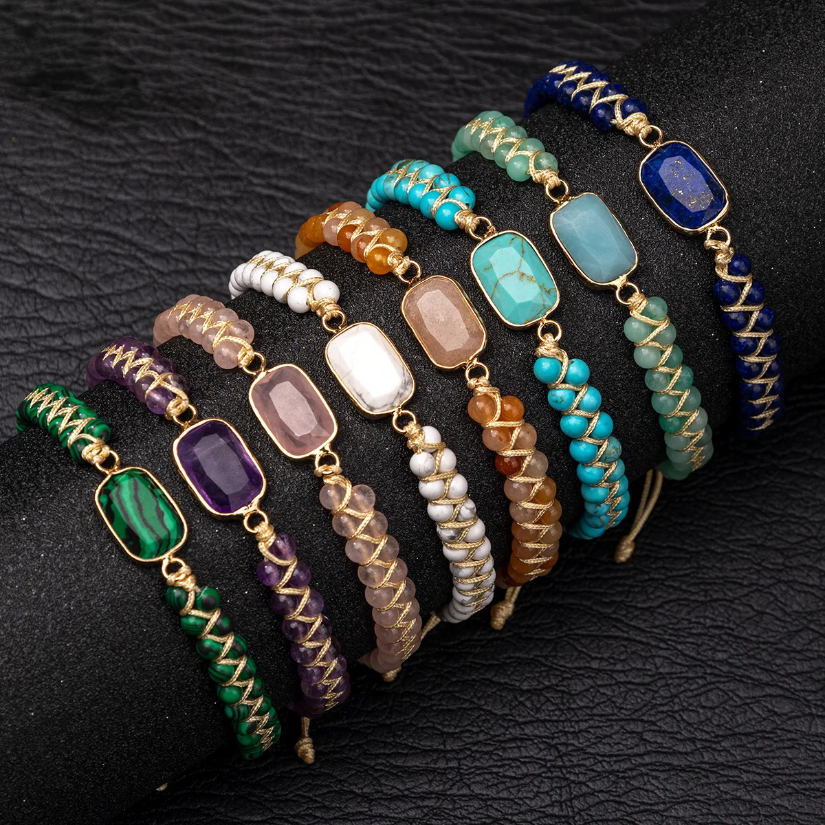 Gemstone Bracelet Healing - سوار صيني الطراز للحظ والبركة من