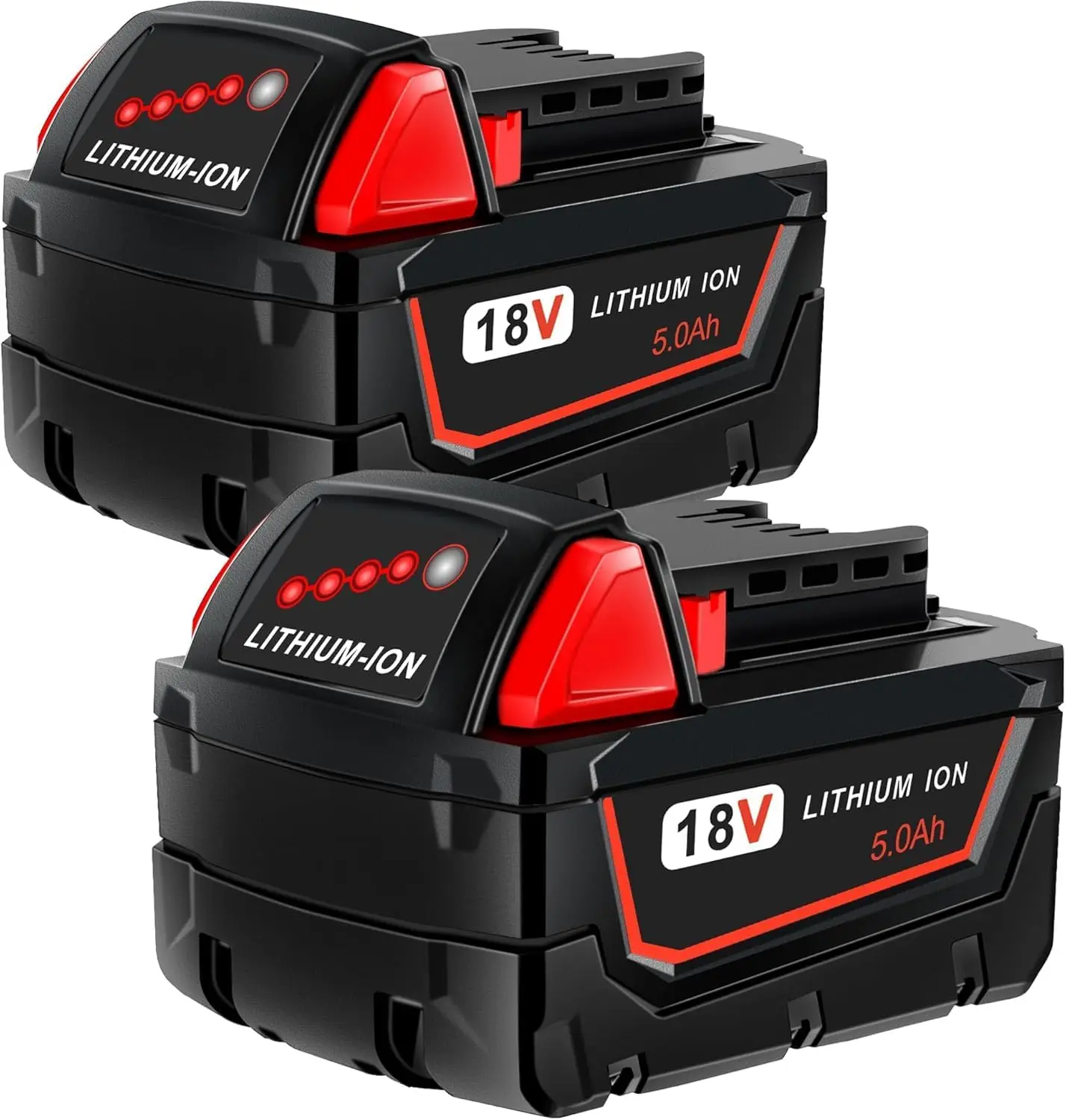 

2-Pack 5.0Ah 18V Replacement Batteries Compatible with All 18V Tools, High-Capacity Power Solution