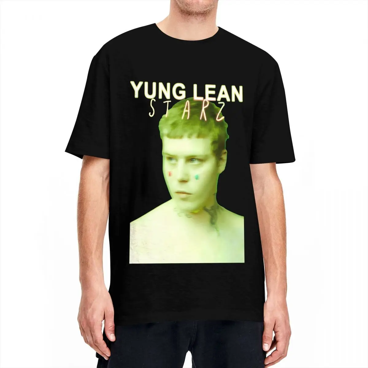 Yung Lean Swedish Rapper T-Shirt Singer Hippie T Shirts Short-Sleeve Classic Tshirt Summer Cotton O-Neck Plus Size 5XL Tees