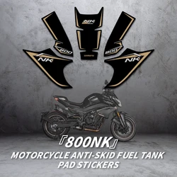 Almohadilla de tanque de Gas para motocicleta, calcomanías de decoración antideslizantes, Kits de pegatinas de protección de tanque de combustible de bicicleta, utilizado para CFMOTO 800NK