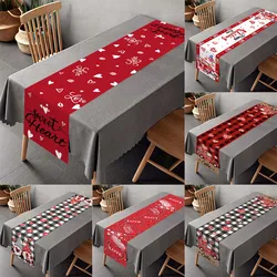 Happy Valentine's Day Table Runner Polyester Love Heart Table Flag Dining Table Decoration For Wedding Bride Party Tablecloth