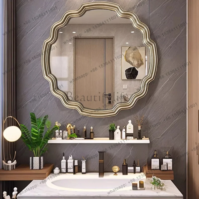 Makeup Decorative Mirror Decoration Full Body Accessories Decorative Mirror Large Acrylic Round Ozdoby