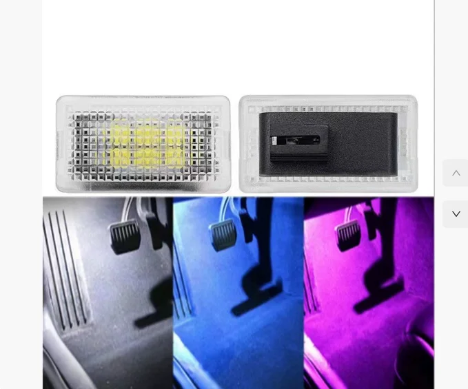 For Tesla Model 3 Y S X Ultra-bright Interior LED Lighting Bulbs Kit Accessories Fit Trunk, Frunk, Door Puddle, Foot-Well Lights