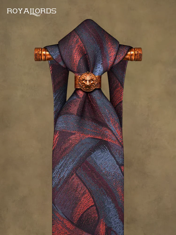 

100% Silk Embroidery High End Tie Formal Wear Business Men's Professional Vintage Style Comfortable Breathable Luxury Luxury Tie