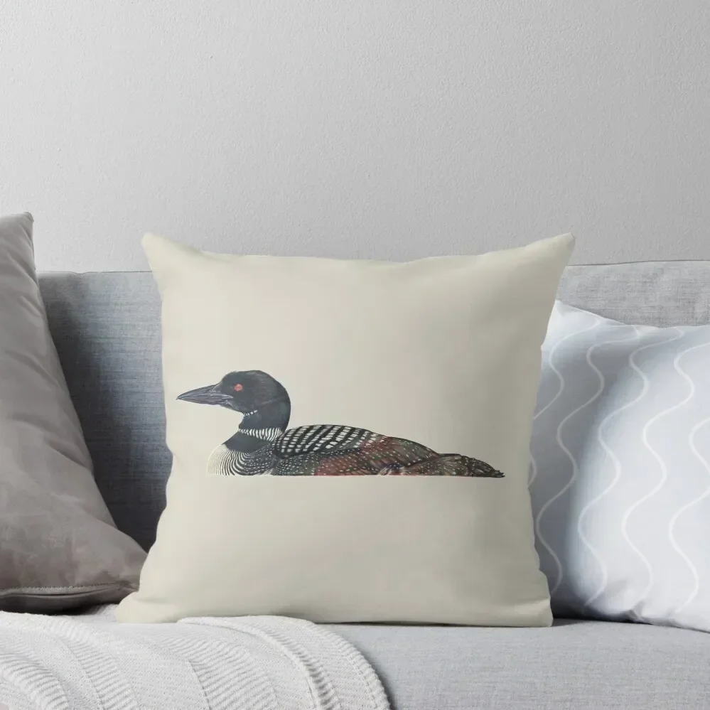 

Common Loon Throw Pillow luxury decor Throw Pillow Covers Marble Cushion Cover pillow