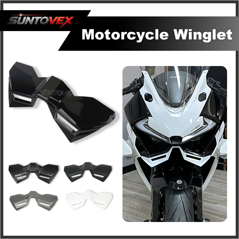 For CFMOTO 500SR CF MOTO 500 SR 2026 Motorcycle Front Fairing Winglets Aerodynamic Wing Shell Cover Protection Guards Kit