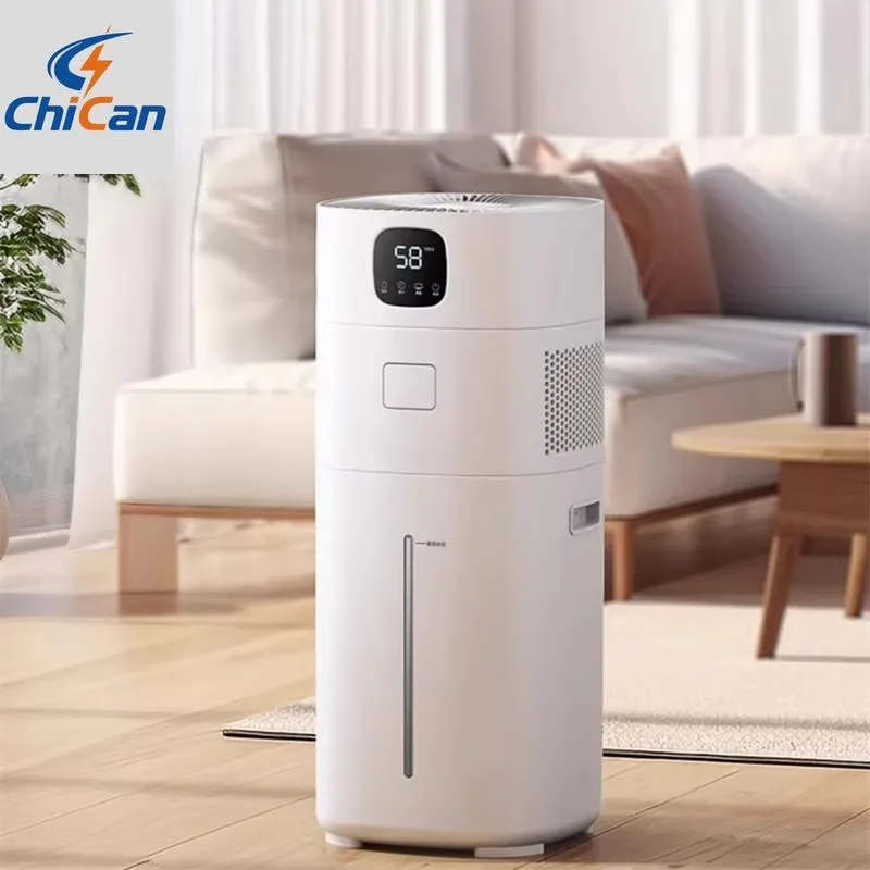 

【Hot】12L Floor Standing Humidifier for Large Room & Office Evaporative & Warm Mode Smart Humidity Control Quiet Floor Humidifier
