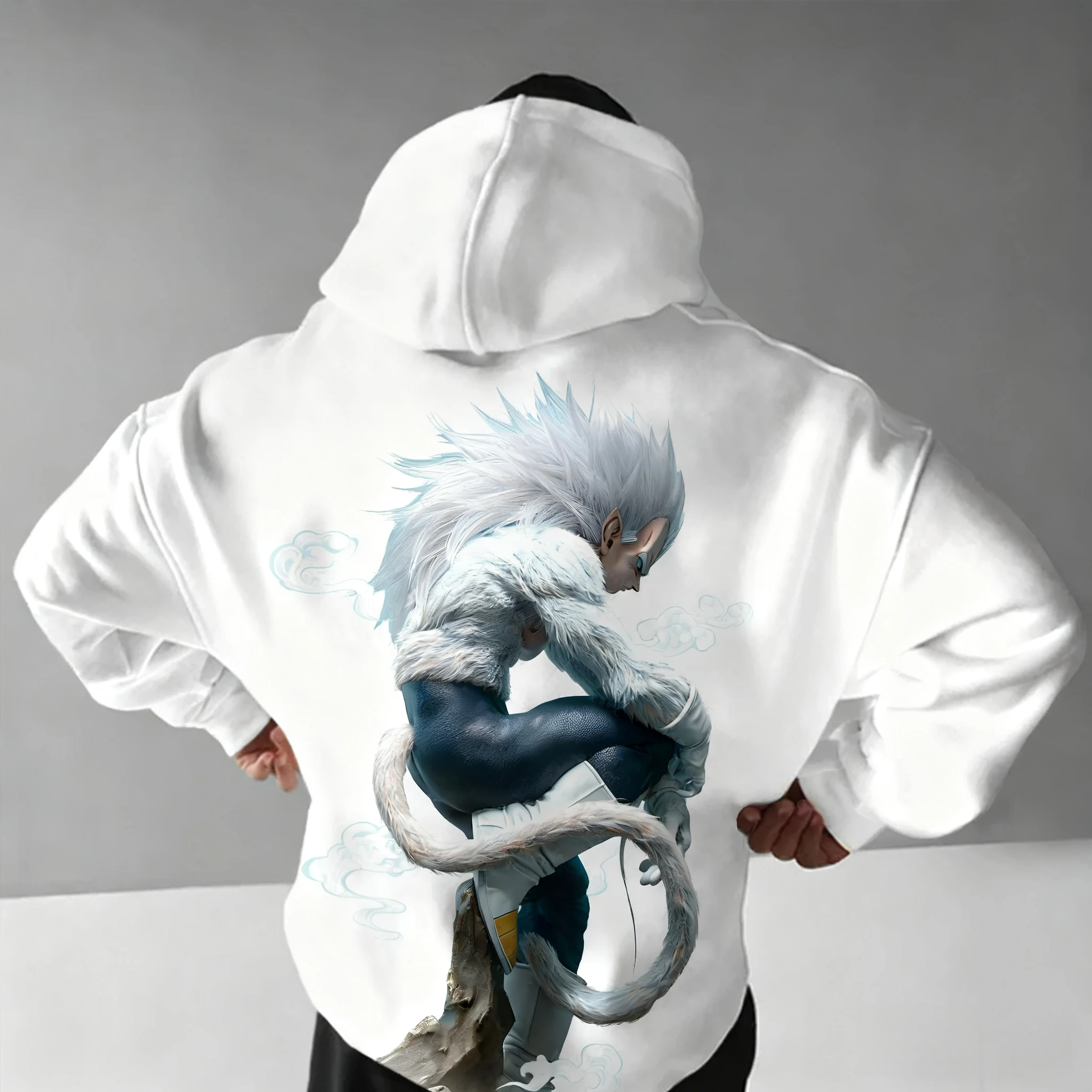 

Dragon Ball Co Branded Hoodie Men's Autumn/Winter New Anime Colorful Printed Harajuku Plus Size Casual Loose Parent Child Top