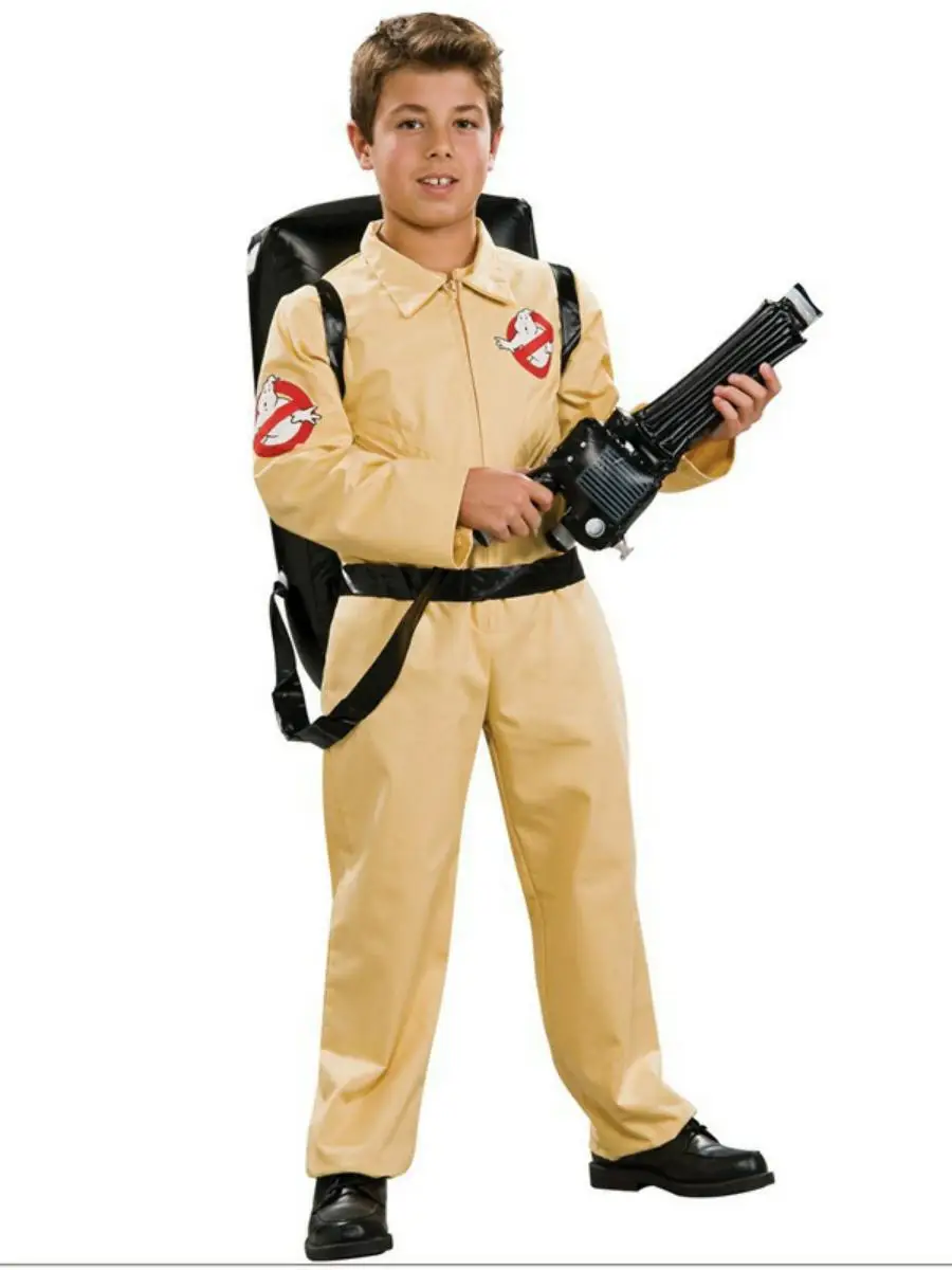 أزياء الأطفال Ghosusters orm loween Play Dr up Ghosters Master Outfit مادة البوليستر التقليدية...