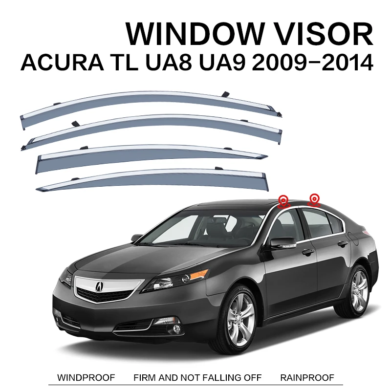 

Window Visor For ACURA TL UA8 UA9 2009 2010 2011 2012 2013 2014 Auto Door Visor Weather shields Window Protectors