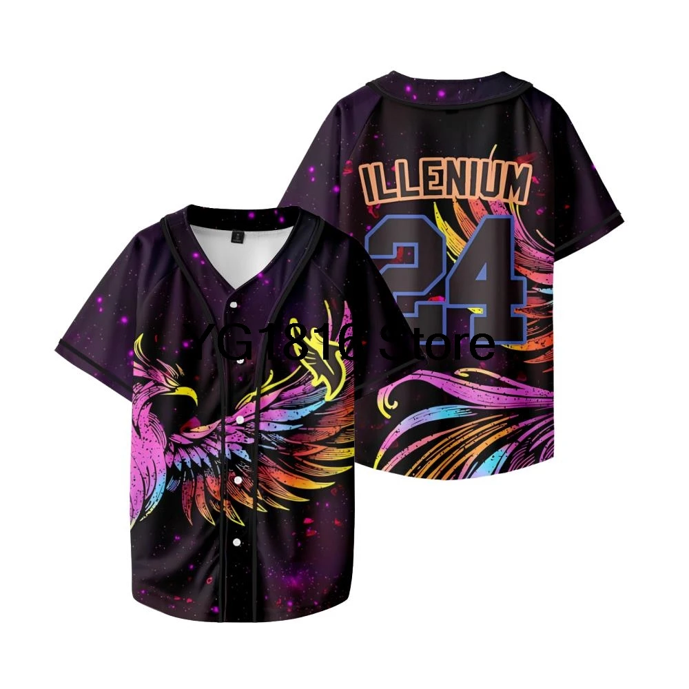 3D Illenium EDC Jersey Cosplay Merch Jecket Tee T-shirt Spring Summer Men/Women Tshirt Shirt