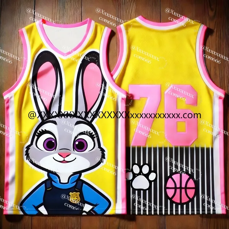 2026 جديد مجنون Zootopia تأثيري عارضة أعلى للأطفال والرجال والنساء، للجنسين التجفيف السريع جيرسي سترة