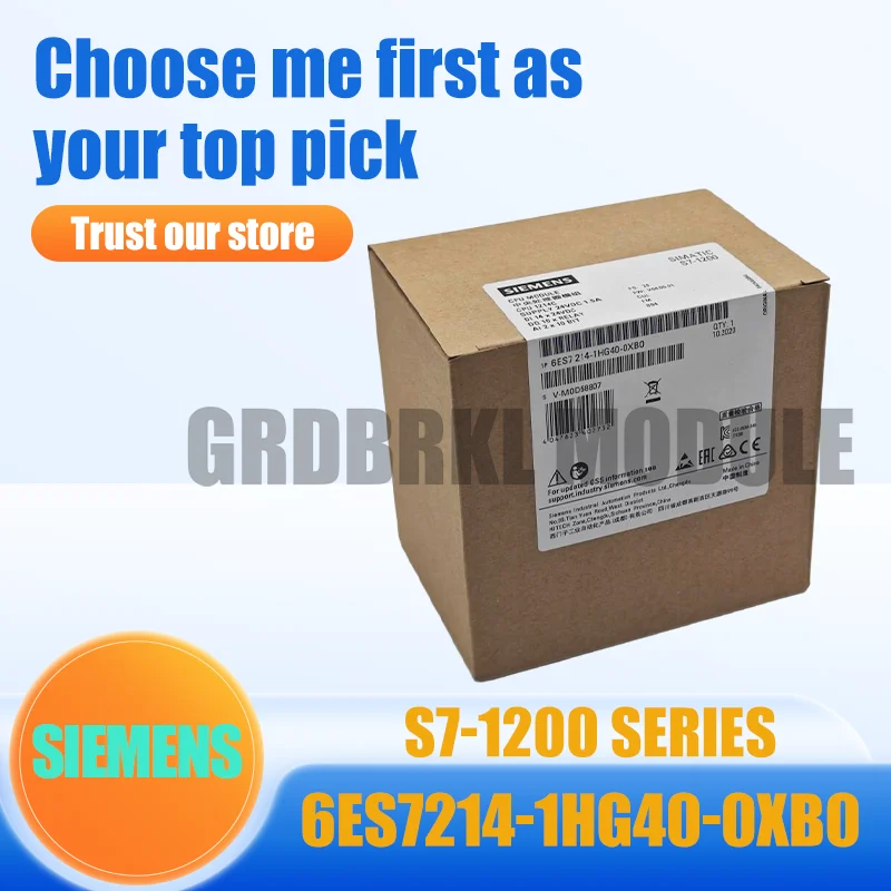 

New Original SIEMENS 6ES7214-1HG40-0XB0 6ES7 214-1HG40-0XB0 S7-1200 CPU 1214C DC DC relay
