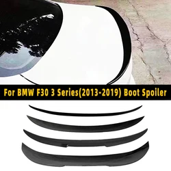For BMW 3 Series F30 F31 F35 (2013-2019)Carbon fiber pattern Trunk Gloss Black Finish M3 M4 MP PSM Style Spoiler Accessories