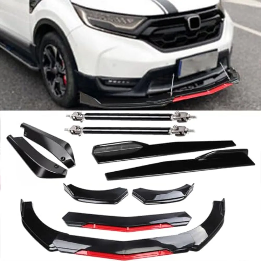 

Front Rear Bumper Lip Spoiler Splitter Body Kit Side Skirt Fit for 2010-2021 H0nda CR-V CRV