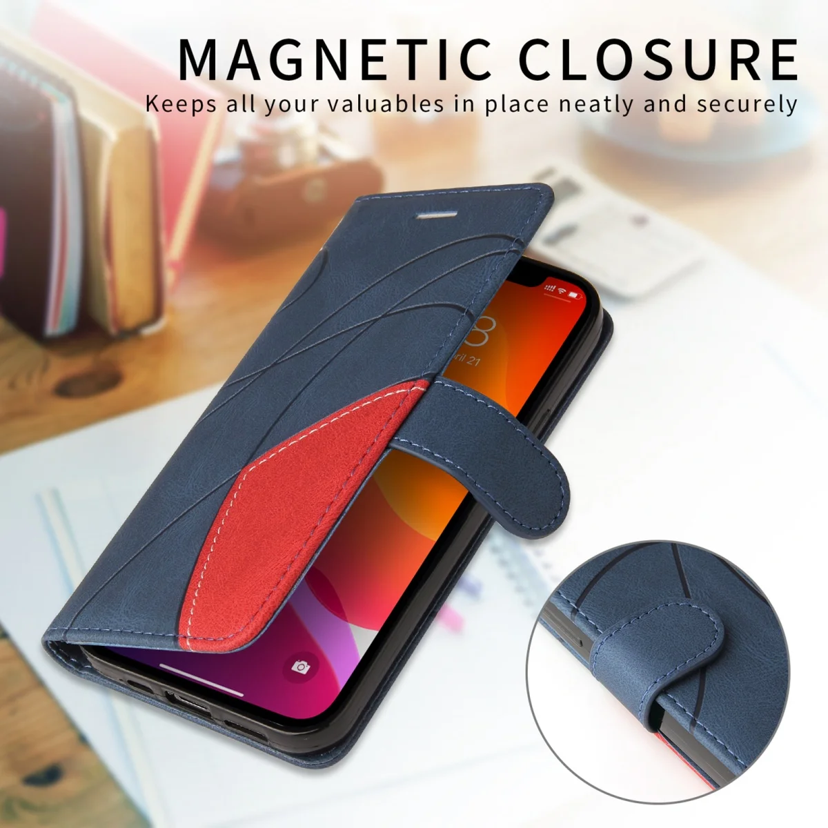 CxdFlip Portemonnee Case Voor Huawei P70 P50 Splicing Lederen Kaartvak Terug Coque Voor Huawei P70 P50 P20 Pro P20 Lite telefoon Cover