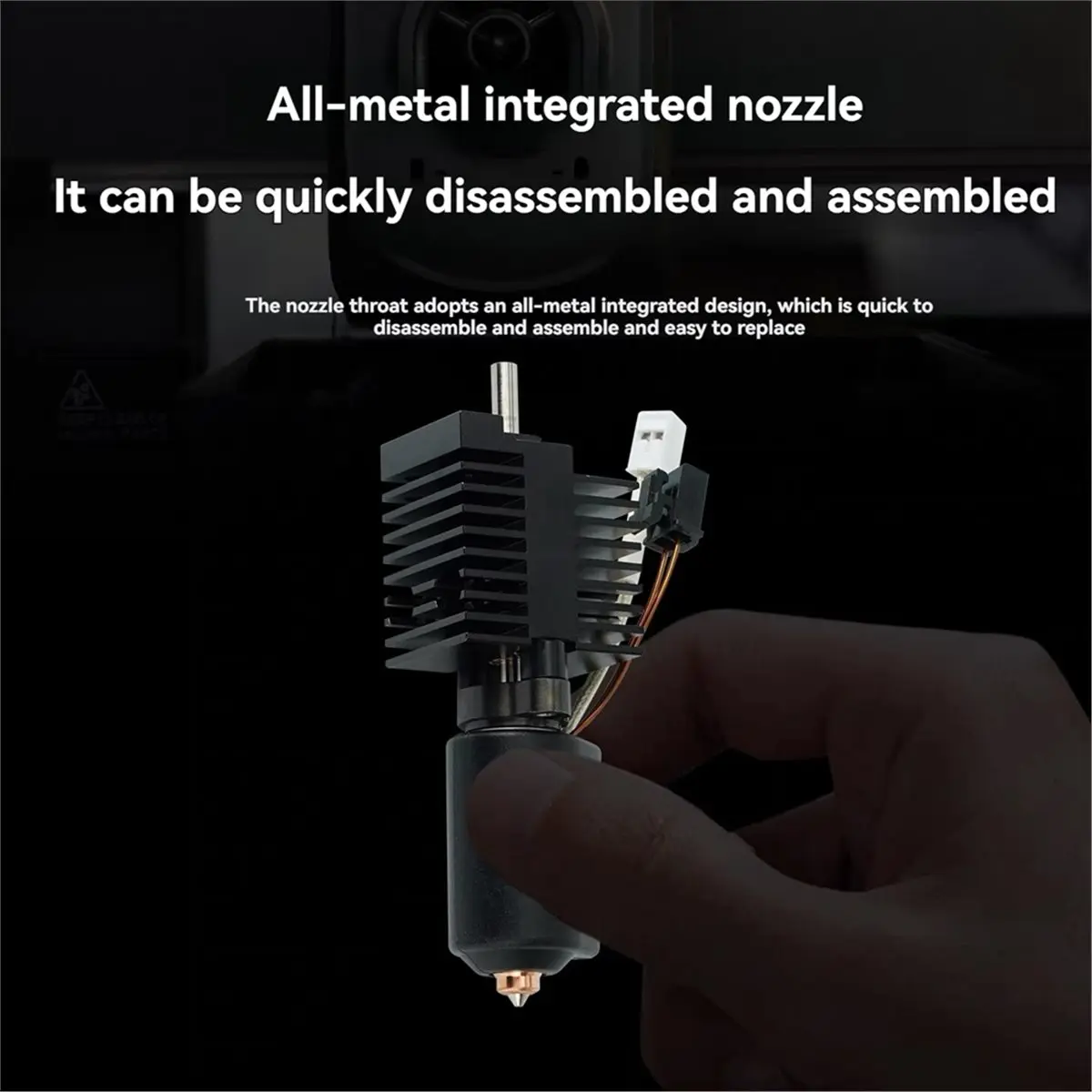 (A99Z) For Hotend Ceramic Heating Block Kit 0.4mm All-Metal Integrated Quick Swap Nozzle 3D Printer Parts