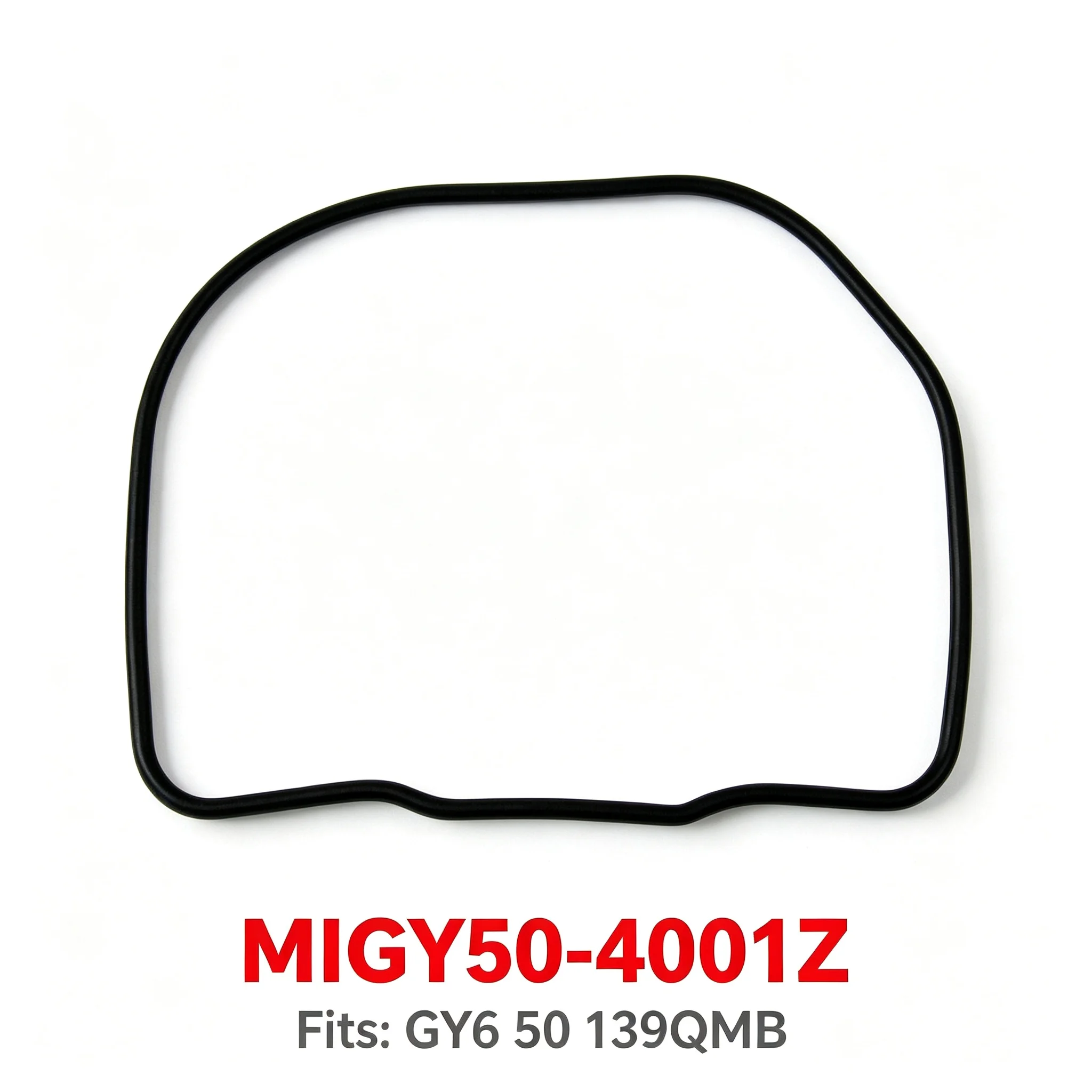 For GY6 50cc O-Ring of Cylinder Head Cover MIGY50-4001Z Valve Cover Gasket 107x99x2.5mm for 139QMB 4-Stroke Engine EGR Non-EGR