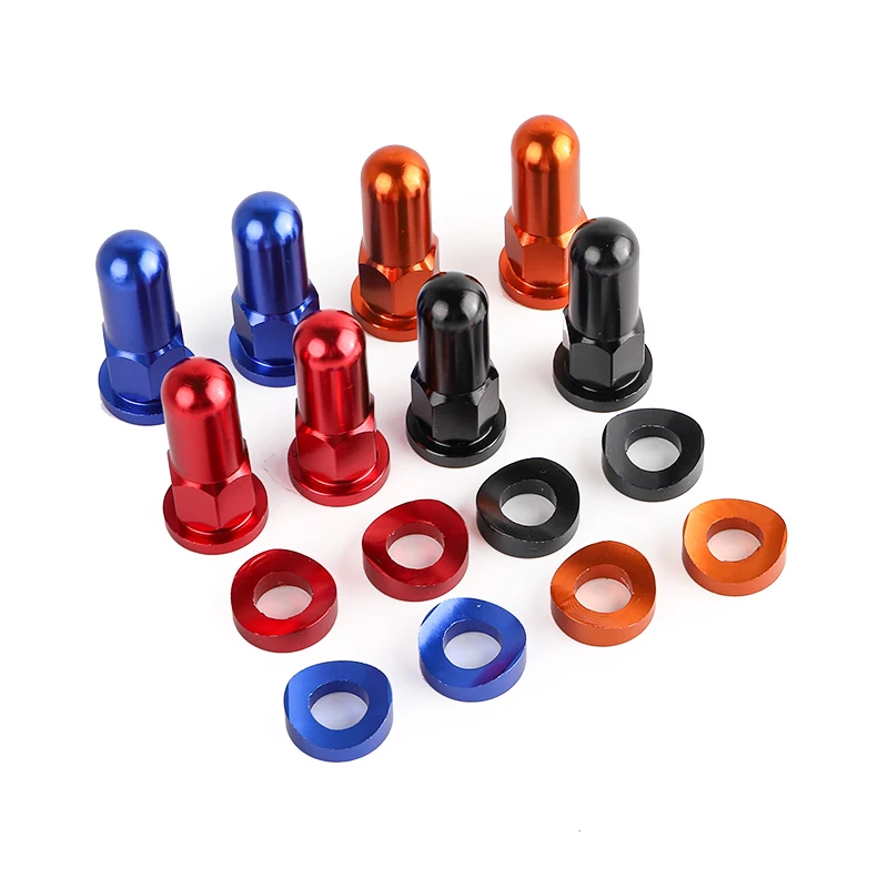 Motocross CNC Valve Cap Dirt Bike Rim Lock Nuts Bolts Spacer For KTM Honda Yamaha YZ250F YZ450F WR250R WR450R WR250F WR450F Part