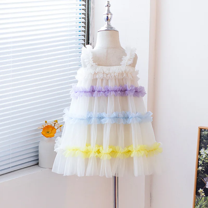 Girls Tutu Dress for Girls Baby Ball Gown Princess Party Vestido Casual Ruffled Bubble Photography Dresses Children Clothes L294