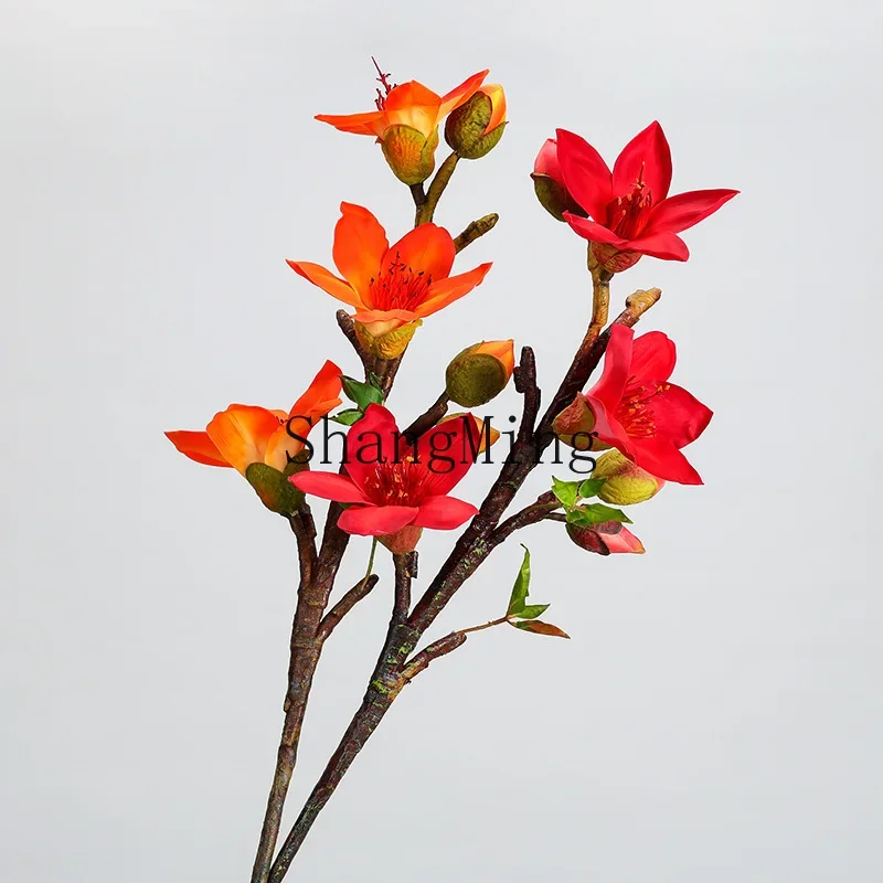 

CLL long branch simulation kapok big branch Panzhihua hotel villa club floor flower arrangement