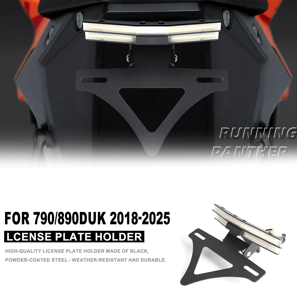 

НОВИНКА ДЛЯ 790 DUK 890 DUK 790 890 DUK 2018-2025 Мотоциклетный указатель поворота, встроенный задний фонарь, держатель номерного знака, комплект с коротким хвостом