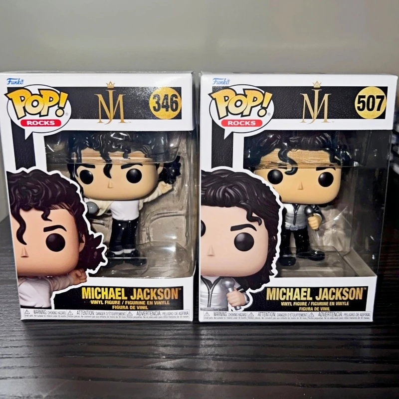 Original Funko Pop! Michael Jackson Bad World Tour #507 Vinyl Figure Collectible Model Desktop Ornament Toy Gift for Music Fans