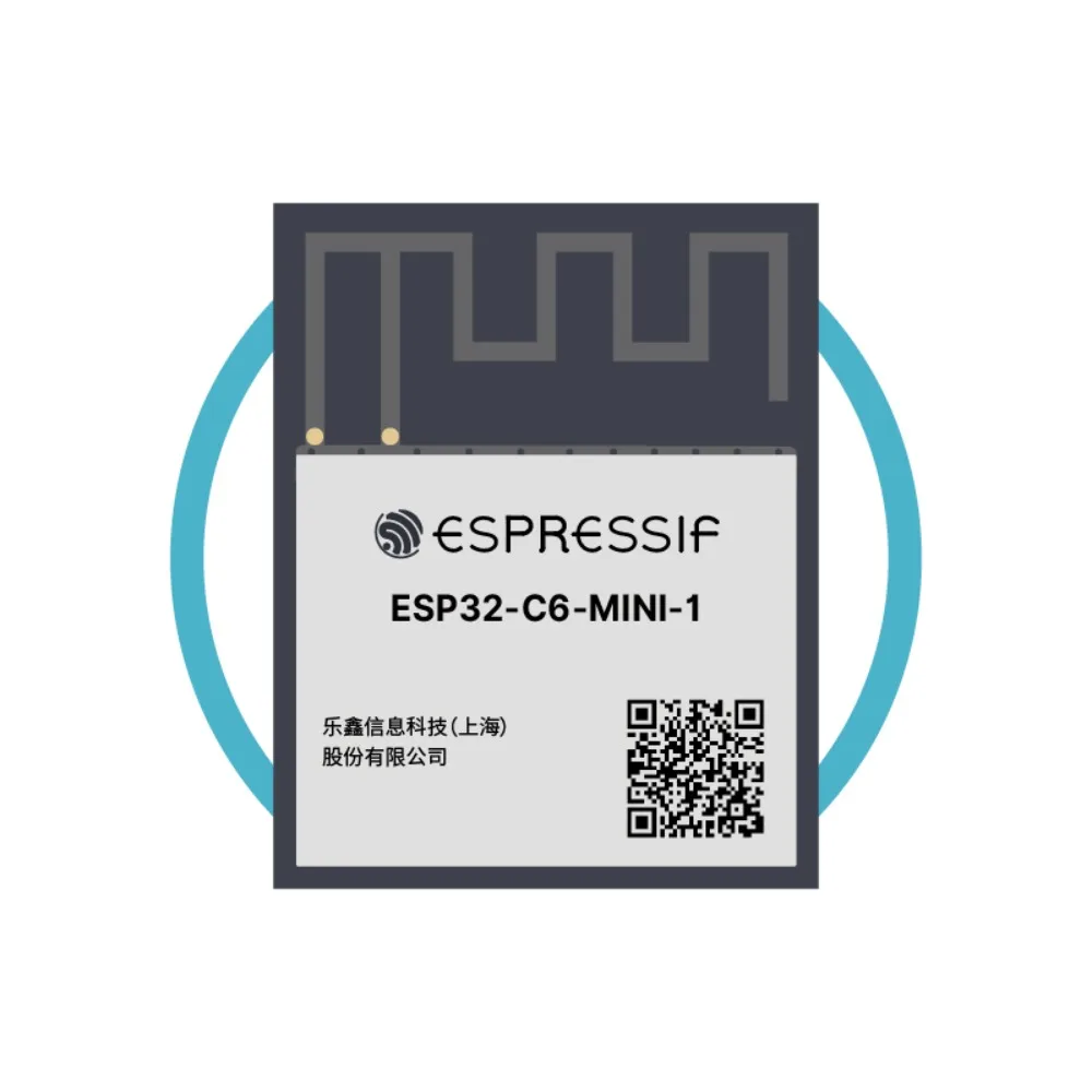 2-100PCS ESP32-C6-MINI-1U & 1 Series H8 H4 N4 22 GPIO IPEX External Antenna Connector ESP32 C6 Mini Module
