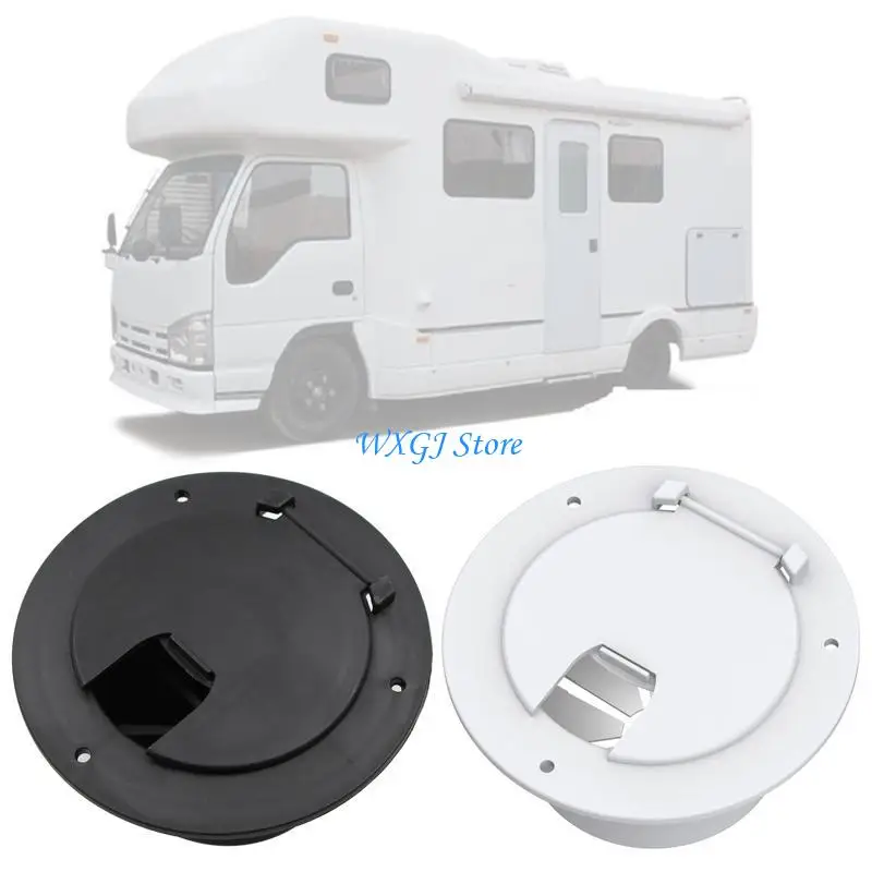 

37JE RV for Camper Trailer Motorhome Power Cord Protector for Hatch Cover Round Anti-UV 5.2 Inch Electrical Cable for Hatch