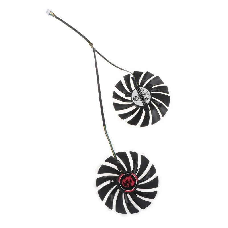 

2PCS 95mm Graphics Card Cooling Fan PLD10010S12HH 4Pin 12V Cooler for MSI Dropship