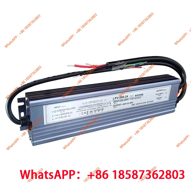 

LPV-500W waterproof glue filling switching power supply 12V40A24V20A advertising light luminous word transformer