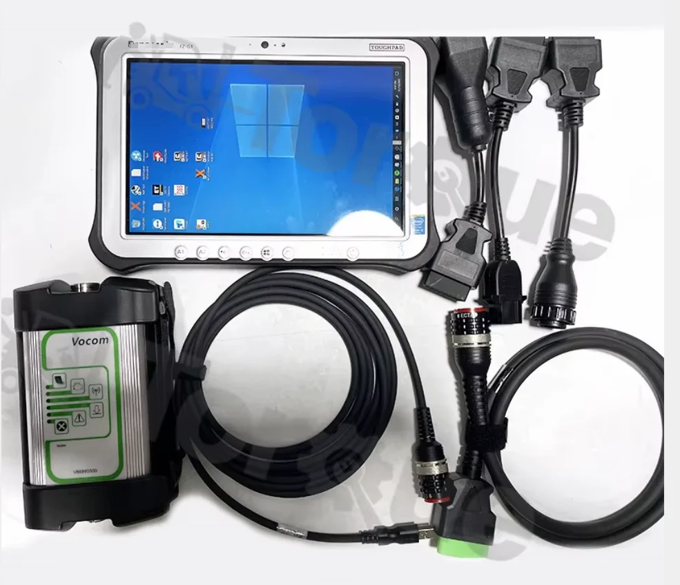 For Vocom 88890300 PTT excavator heavy duty Truck Diagnostic programming Tool for mack for Renault for UD +FZ G1 Tablet toughpad