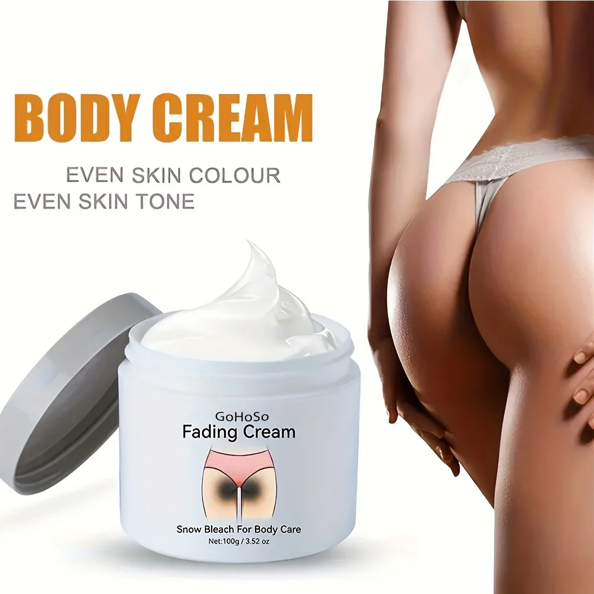 

ENVISHA Fading Cream Snow Bleach Beauty Health Body Skin Care Lotion Moisturizing Whitening Exfoliating Armpit Private Thigh