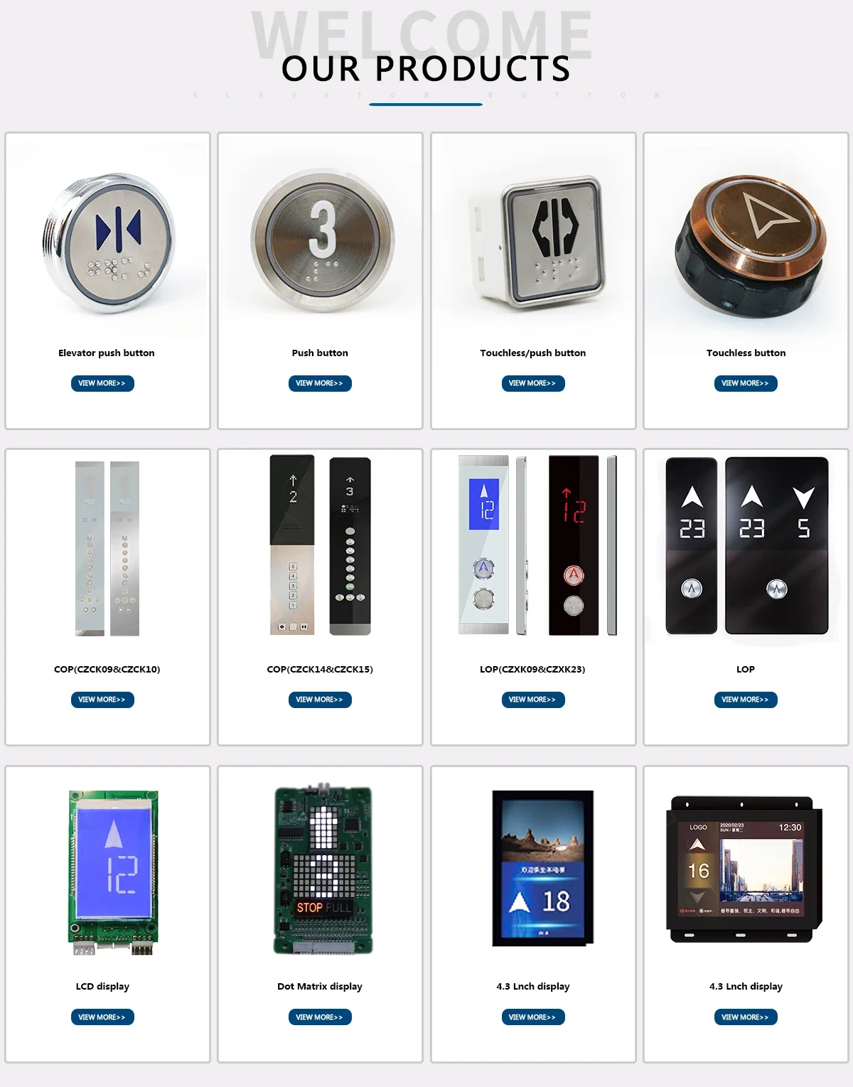 مصعد COP LOP لوحة أزرار رفع LOP لوحة عرض Monarch مصعد اللمس لوحة لوب