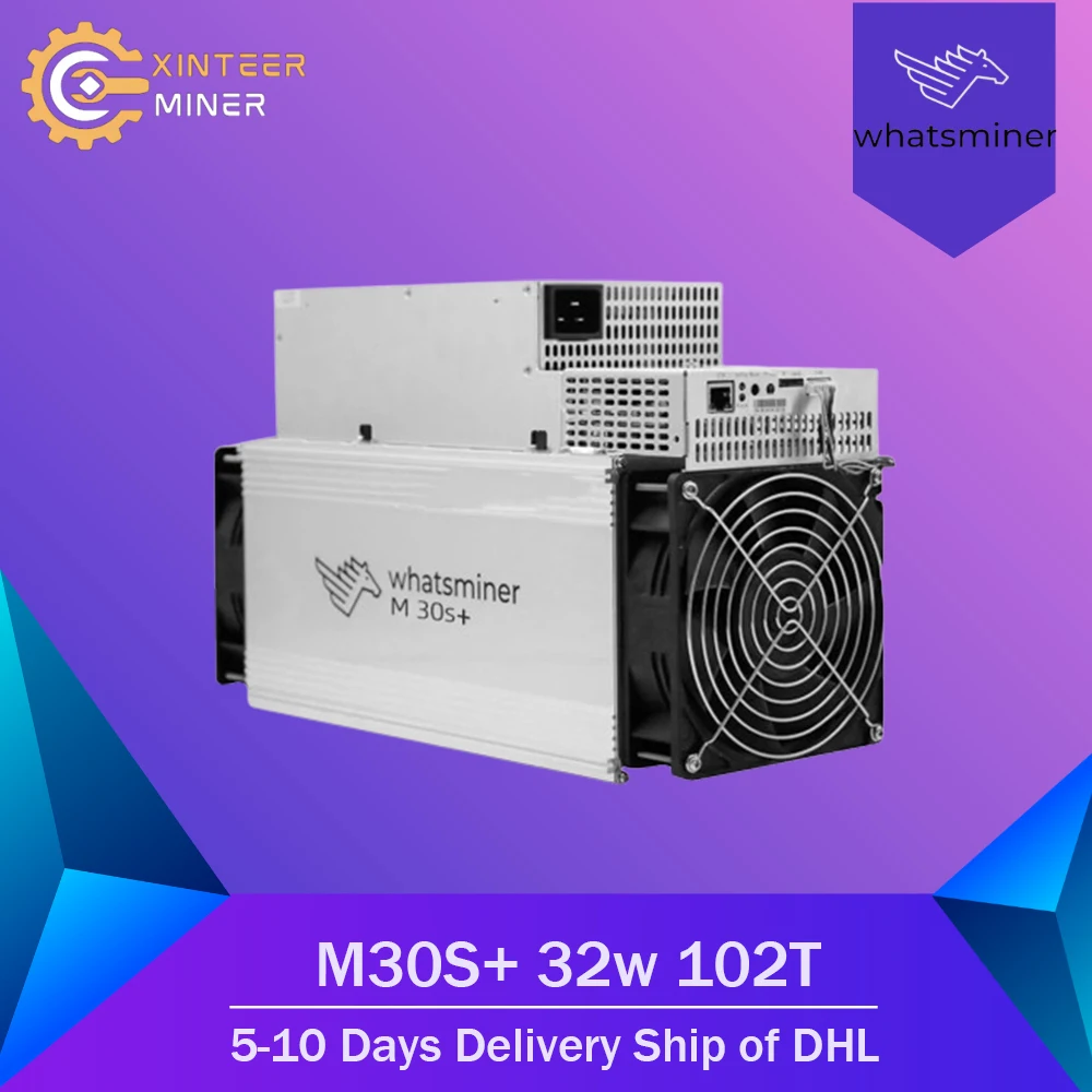 New Whatsminer M30S+ 86T 88T 90T 92T 96T 98T 102T 104T 106TBTC Mining Machine High Efficiency Hot Sale in Stock