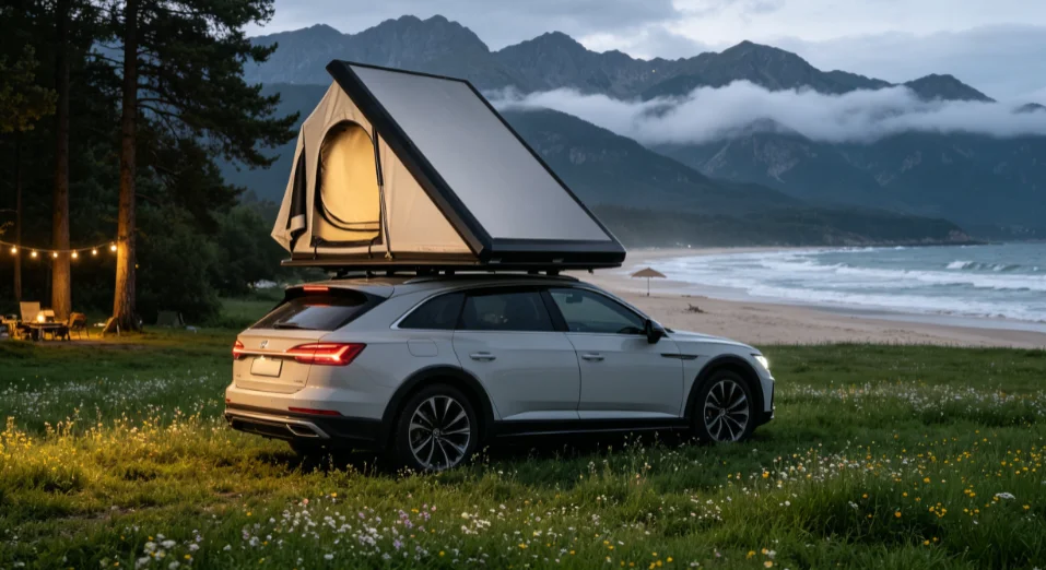 Tenda Atap Mobil Segitiga untu - Outdoor Camping Tent ulasan dan harga