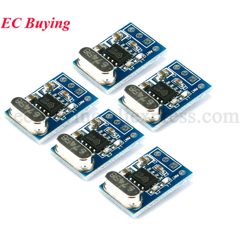 5pcs/lot SYN480R 433M 433 Mhz ASK/OOK Wireless Receiver Receiving Module Board 6.7458 Crystal Oscillator