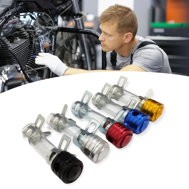 Alloy Head Plug Air Filter Drain Pipe Universal Motorcycle Modification Accessory Air Filter Water Drain Pipe 40GF