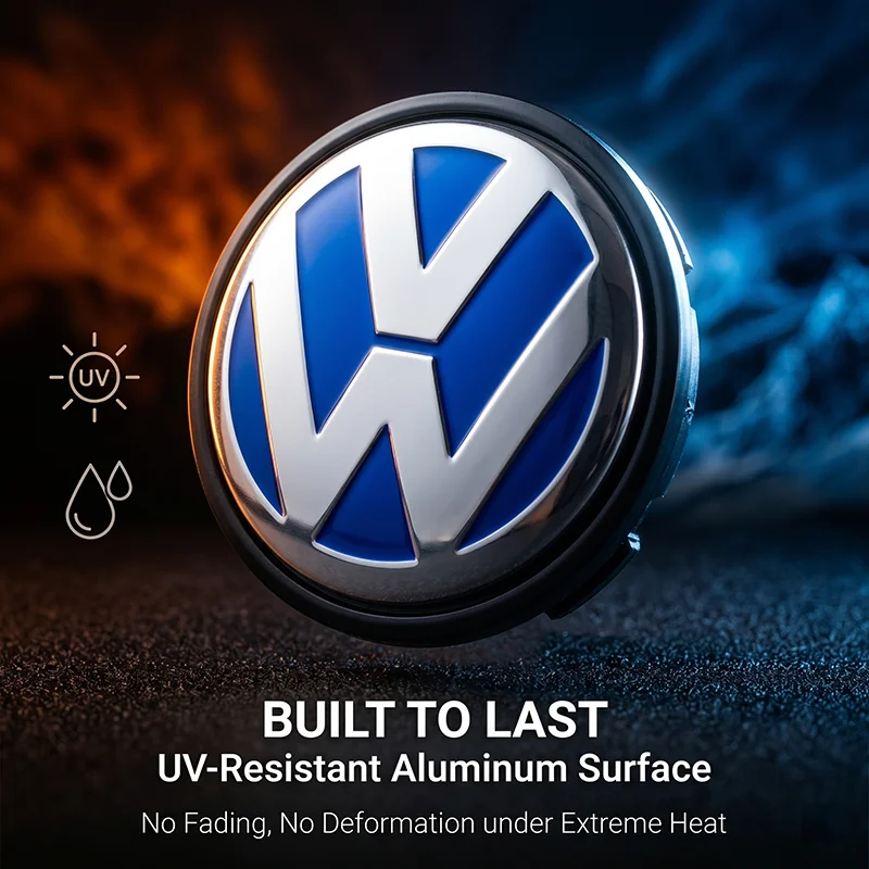 4pc Car Wheel Center Hub Cap Sticker Auto Tire Emblem Badge Decal For VW Jetta MK5 MK6 Golf-4 5 6 7 Passat 3B7 601 171 B5 B6 B7 view 3